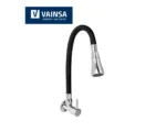 LLAVE PARA LAVADERO A LA PARED P/FLEX NEGRO - VAINSA
