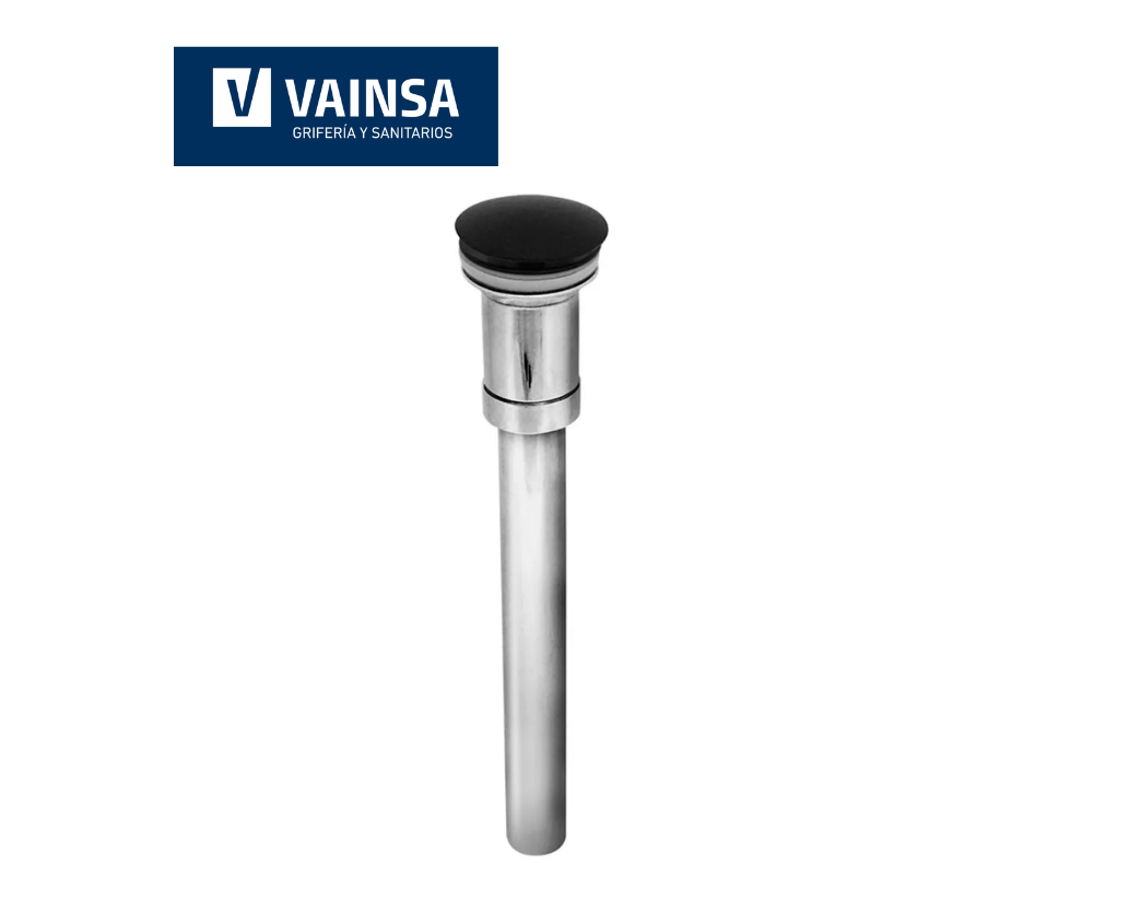 PLANTILLAS DE IMAGENES DE WEB - 2026-05-09T181911.383 DESAGÜE PARA LAVATORIO TIPO PUSH BLACK MATE - VAINSA - Imagen 1
