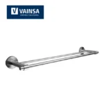 TOALLERO CON DOBLE RACK ACERO INOX - VAINSA