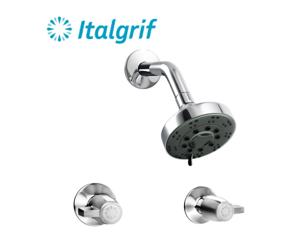 PLANTILLAS DE IMAGENES DE WEB - 2026-05-26T230955.107 MEZCLADORA DE DUCHA 2 LLAVES CON SALIDA TECNO - ITALGRIF - Imagen 1
