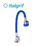 LLAVE PARA LAVADERO CON PICO FLEXIBLE AZUL AL MUEBLE - ITALGRIF