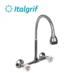 MEZCLADORA PARA LAVADERO PARED CON PICO FLEXIBLE - ITALGRIF