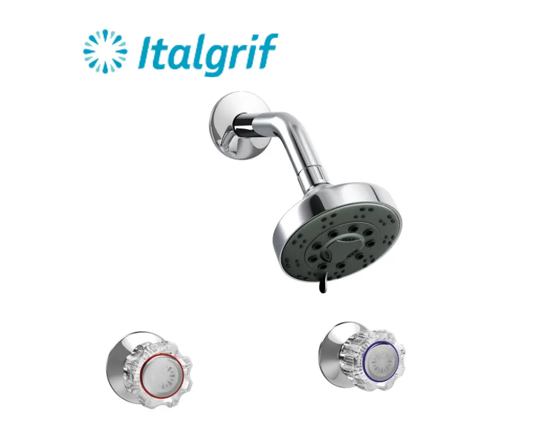 PLANTILLAS DE IMAGENES DE WEB - 2026-05-28T094618.261 MEZCLADORA DE DUCHA 2 LLAVES CON SALIDA TECNO - ITALGRIF - Imagen 1