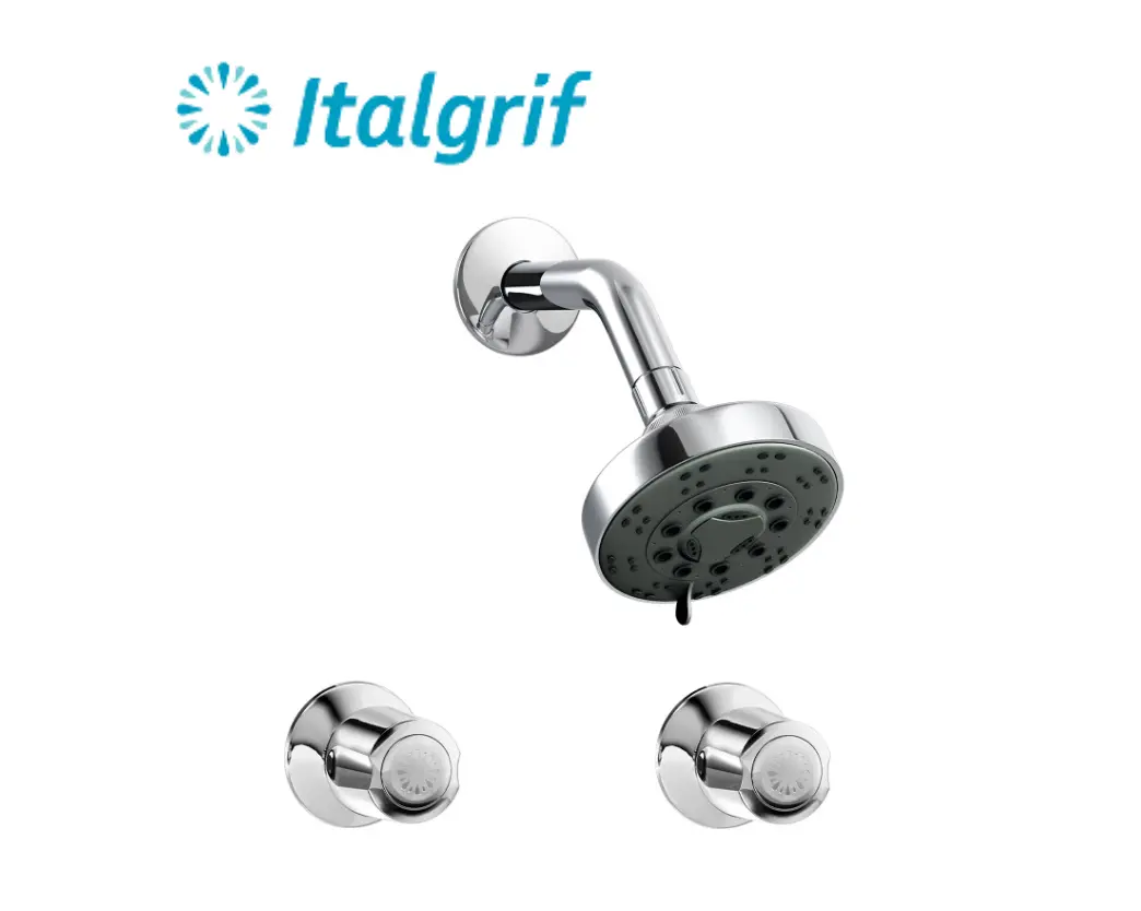 PLANTILLAS DE IMAGENES DE WEB - 2026-05-28T190148.556 MEZCLADORA DE DUCHA 2 LLAVES CON SALIDA TECNO - ITALGRIF - Imagen 1