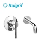 MECLADORA MONOCOMANDO PARA LAVATORIO A LA PARED MINIMALISTA - ITALGRIF