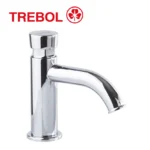 LLAVE TEMPORIZADA MINIMALISTA BAJA PARA LAVATORIO - TREBOL