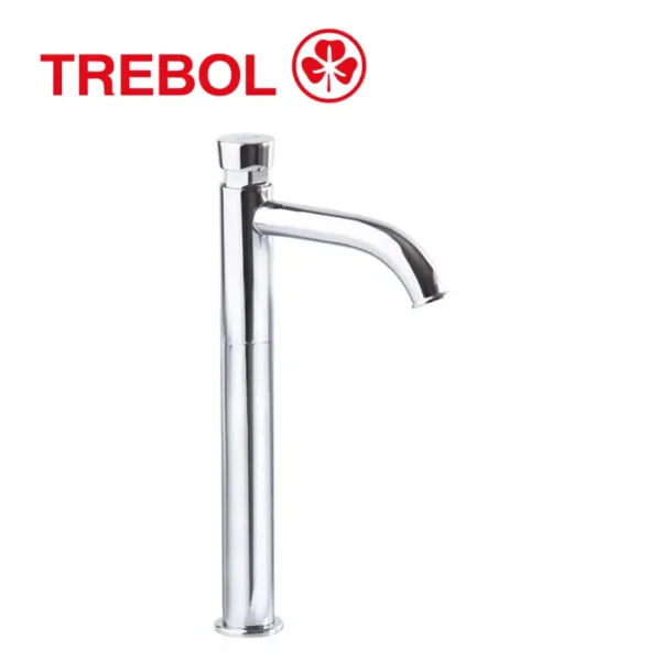 LLAVE TEMPORIZADA MINIMALISTA ALTA PARA LAVATORIO - TREBOL