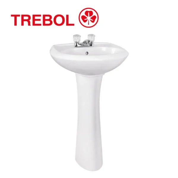 LAVATORIO SAVONA LUX CON PEDESTAL UNIVERSAL - TREBOL