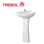 LAVATORIO MÁNCORA CON PEDESTAL UNIVERSAL - TREBOL