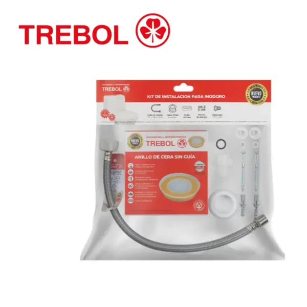 KIT DE INSTALACIÓN PARA INODORO - TREBOL