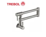 LAVADERO PICO RETRACTIL PARED INOX - TREBOL