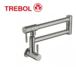 LAVADERO PICO RETRACTIL PARED INOX - TREBOL