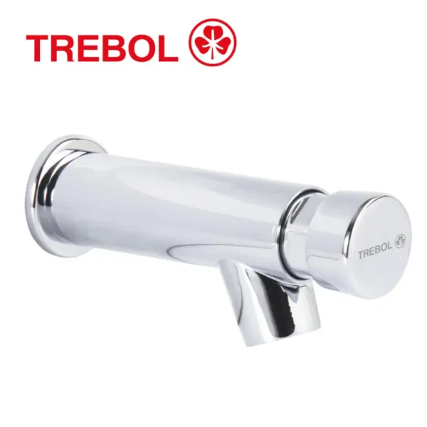 LLAVE TEMPORIZADA MINIMALISTA CORTA PARED LAVATORIO - TREBOL