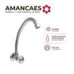 LLAVE LAVADERO MICAELA PICO GRANDE DIRIGIBLE - AMANCAES