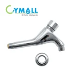 LLAVE DE LAVATORIO TEMPORIZADA A LA PARED - CYMOLL