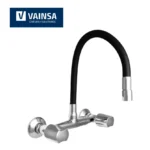 MEZCLADORA PARA LAVADERO A LA PARED P/FLEX NEGRO - VAINSA