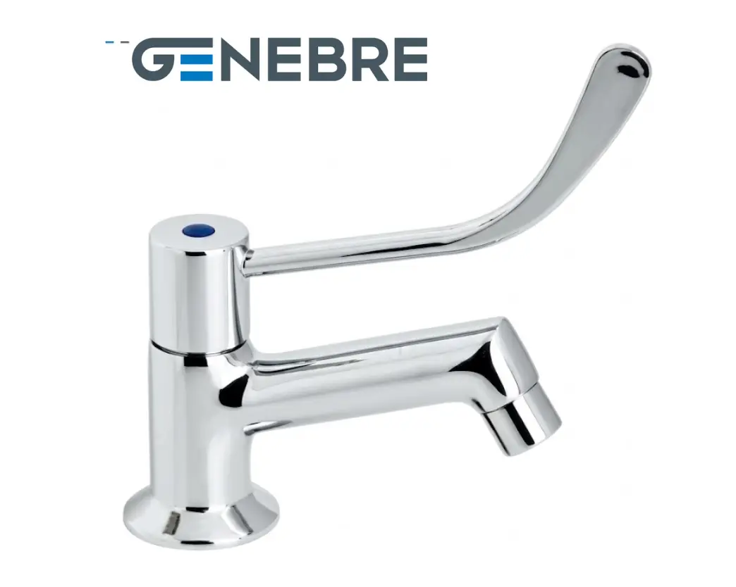 PLANTILLAS DE IMAGENES DE WEB (8) LLAVE DE LAVATORIO MEDICAL REPISA DE Y1" PERILLA DE LEVA - GENEBRE - Imagen 1