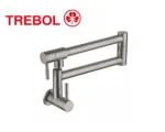 LAVADERO PICO RETRACTIL PARED INOX - TREBOL