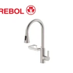 LAVD MEZ MONOC CON PICO EXTRAIBLE+CANAST GIRATORIA INOX - TREBOL