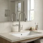 LAVD MEZ MONOC CON PICO EXTRAIBLE+CANAST GIRATORIA INOX - TREBOL - Imagen 2