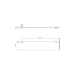 REPISA DE VIDRIO SQUARE - VAINSA - Imagen 2