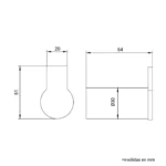 PERCHERO MARTINI BLACK - VAINSA - Imagen 2