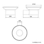 PORTA JABONERA MARTINI BLACK - VAINSA - Imagen 2