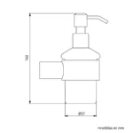 DISPENSADOR DE JABÓN MARTINI BLACK - VAINSA - Imagen 3