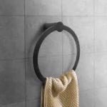 TOALLERO DE ANILLO MARTINI BLACK - VAINSA - Imagen 3