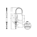 MONOCOMANDO PARA LAVADERO AL MUEBLE RESORTE - VAINSA - Imagen 2