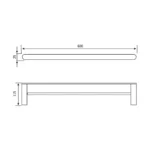 TOALLERO CON DOBLE RACK BELLINI GOLD- VAINSA - Imagen 3