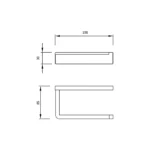 PAPELERA RECTANGULAR NEGRONI - VAINSA - Imagen 4