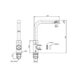 MONOCOMANDO PARA LAVADERO AL MUEBLE ARTIC - VAINSA - Imagen 2