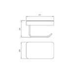 PAPELERA CON REPISA NEGRONI - VAINSA - Imagen 2