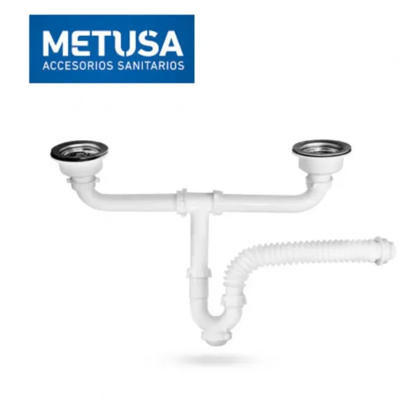 TRAMPA FLEX “P” LAVADERO DE 2 POZAS EXTRALARGA - METUSA