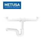 TRAMPA FLEX EXTRALAGA PARA LAVADERO DE 2 POZAS - METUSA