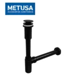 TRAMPA MINIMALISTA BLACK CON DESAGÜE PUSH - METUSA