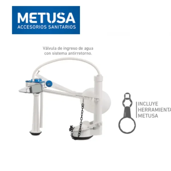 JUEGO DE ACCESORIO PARA INODORO TWO PIECE PREMIUM - METUSA