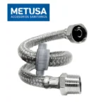 TUBO DE ABASTO ULTRAFLEX® PARA LAVATORIO Y LAVADERO 1/2" X 1/2" X 40 CM M-H - METUSA