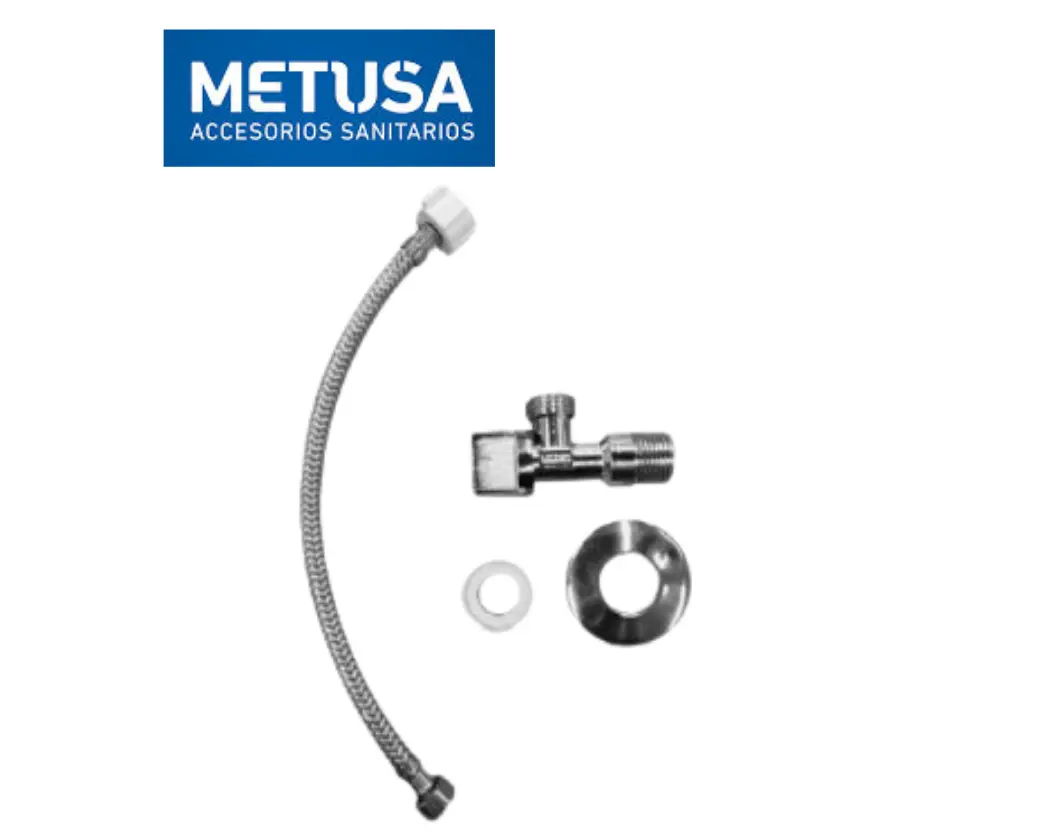 Copia de Copia de VAINSA_IMAGENES DE LA WEB - 2026-04-01T184740.933 KIT PARA INODORO TUBO DE ABASTO, LLAVE ANGULAR Y CINTA TEFLÓN - METUSA - Imagen 1