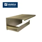 PAPELERA CON REPISA BELLINI GOLD - VAINSA