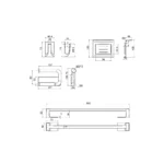 KIT DE ACCESORIOS PUNTA SAL CROMADO - ITALGRIF - Imagen 2