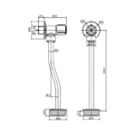 LLAVE URINARIO COMPACTO - VAINSA - Imagen 2
