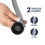 LLAVE A LA PARED CON PICO FLEXIBLE GRIS BALI - VAINSA - Imagen 2