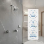 MEZCLADORA DE DUCHA IBIZA CON SALIDA - VAINSA - Imagen 3