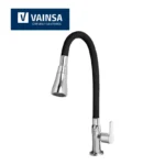 LLAVE PARA LAVADERO AL MUEBLE C/PICO FLEXIBLE NEGRO MAUI - VAINSA