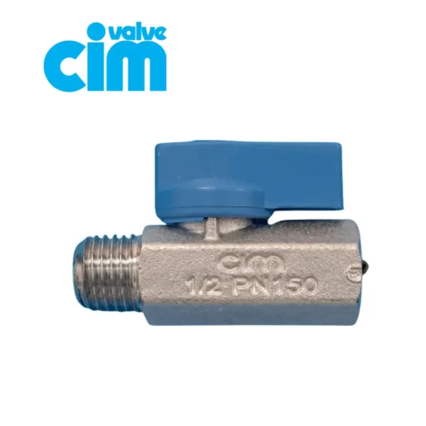 CIM012BL - ESFER."MINI" VALV. MANIJA NYLON 1/2" MACHO/HEMBRA PN150 - CIMVAL