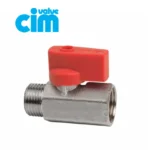 CIM012SR - ESFER."MINI" VALV. MANIJA NYLON 1/2" MACHO/HEMBRA PN150 - CIMVAL