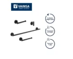KIT DE ACCESORIOS PARA BAÑO ROMANTIK BLACK - VAINSA