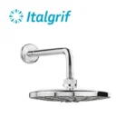SALIDA PARA DUCHA ESPAÑOLA CON BRAZO Y CANOPLA CROMADOS - ITALGRIF